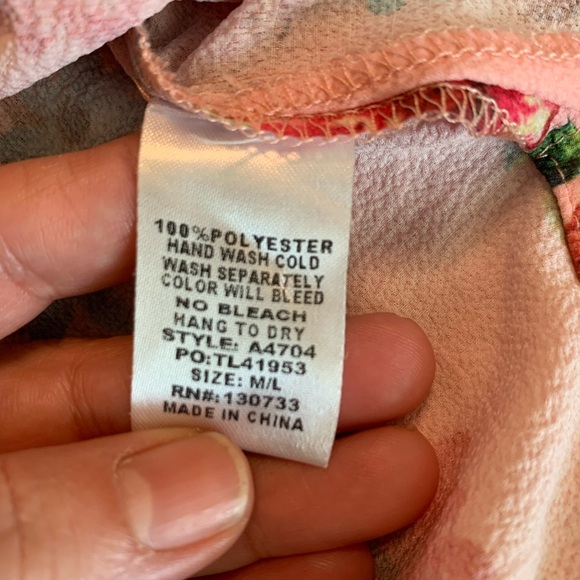 Umgee Floral Kimono Cardigan. Size M/L. - Picture 6 of 8